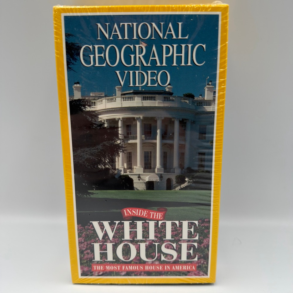 National Geographic Video Inside the White House VHS 1996 Morgan Freeman Sealed